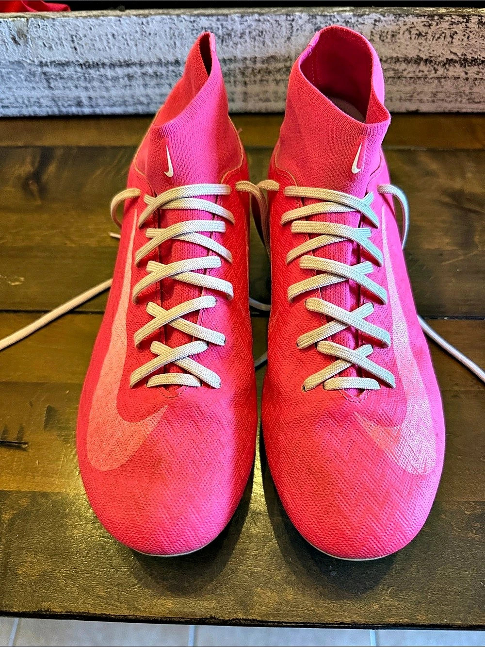 Nike Zoom Mercurial Superfly 9 Academy FG/MG Pink Soccer Cleats US 7